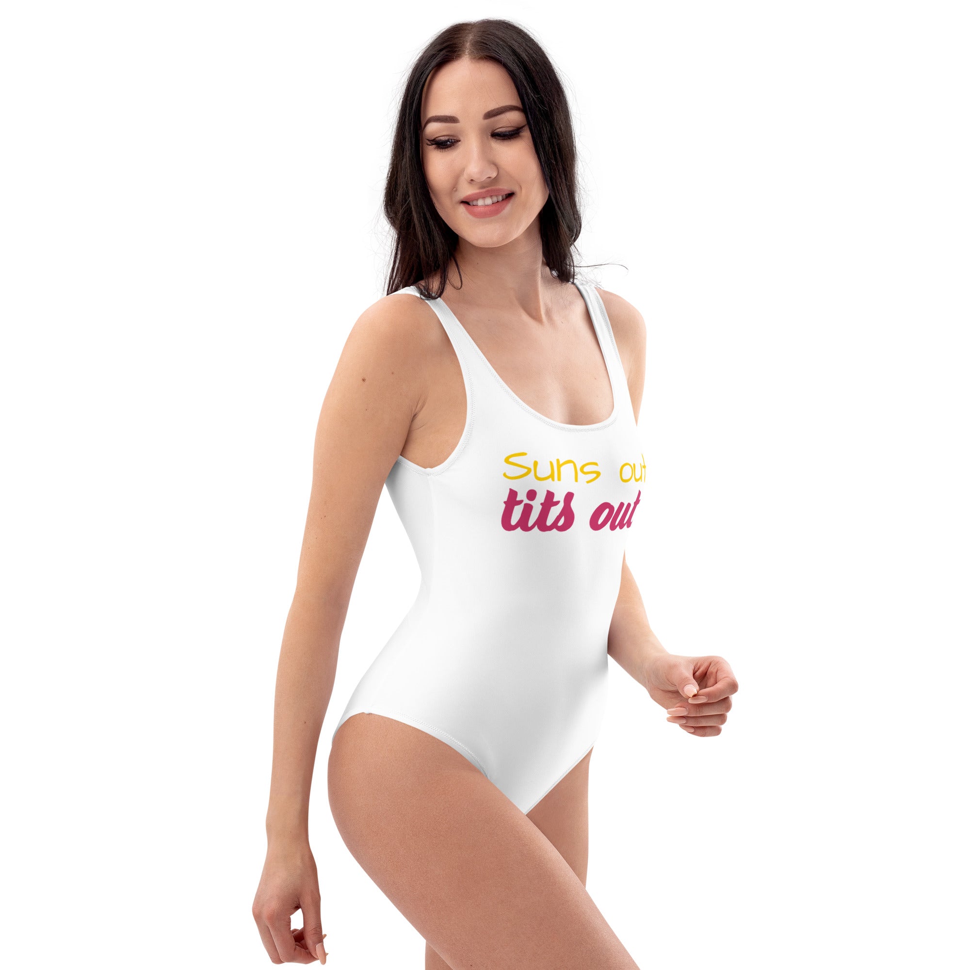 Suns out white - One-Piece Swimsuit