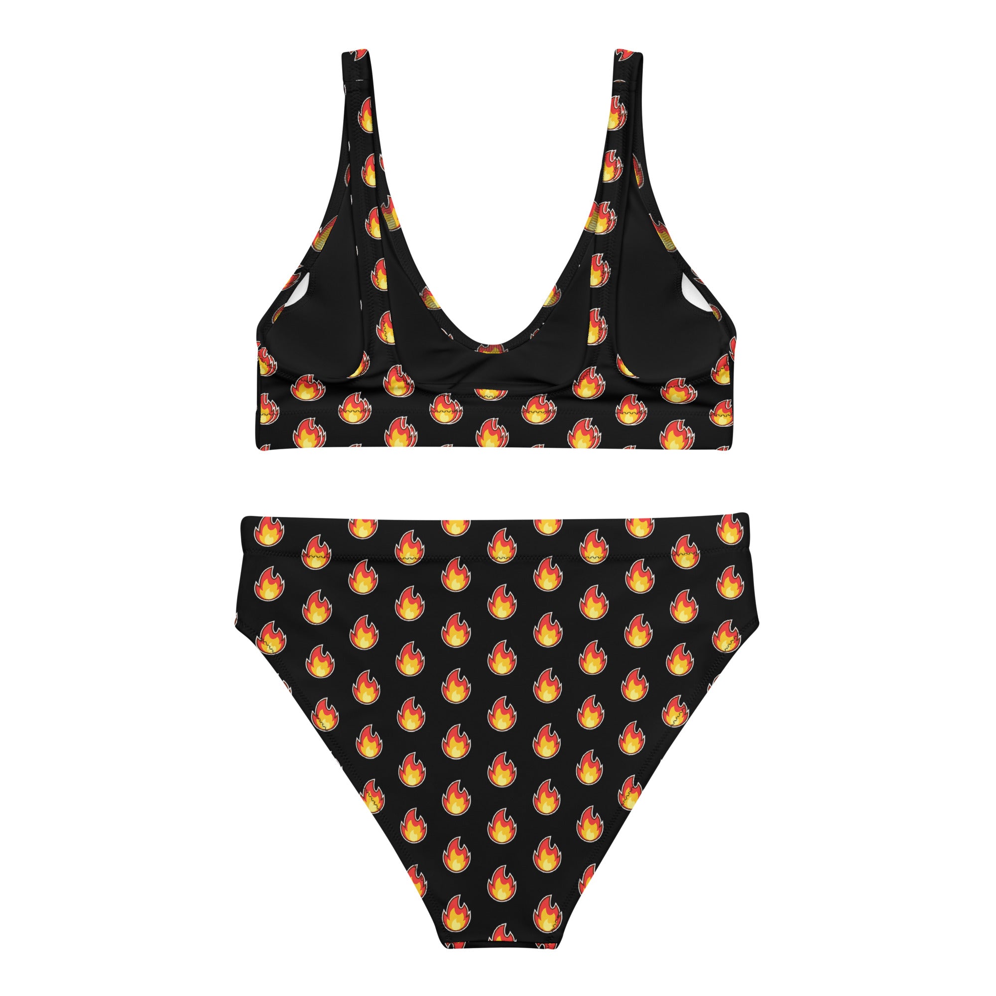 Fire - Recycled high-waisted bikini