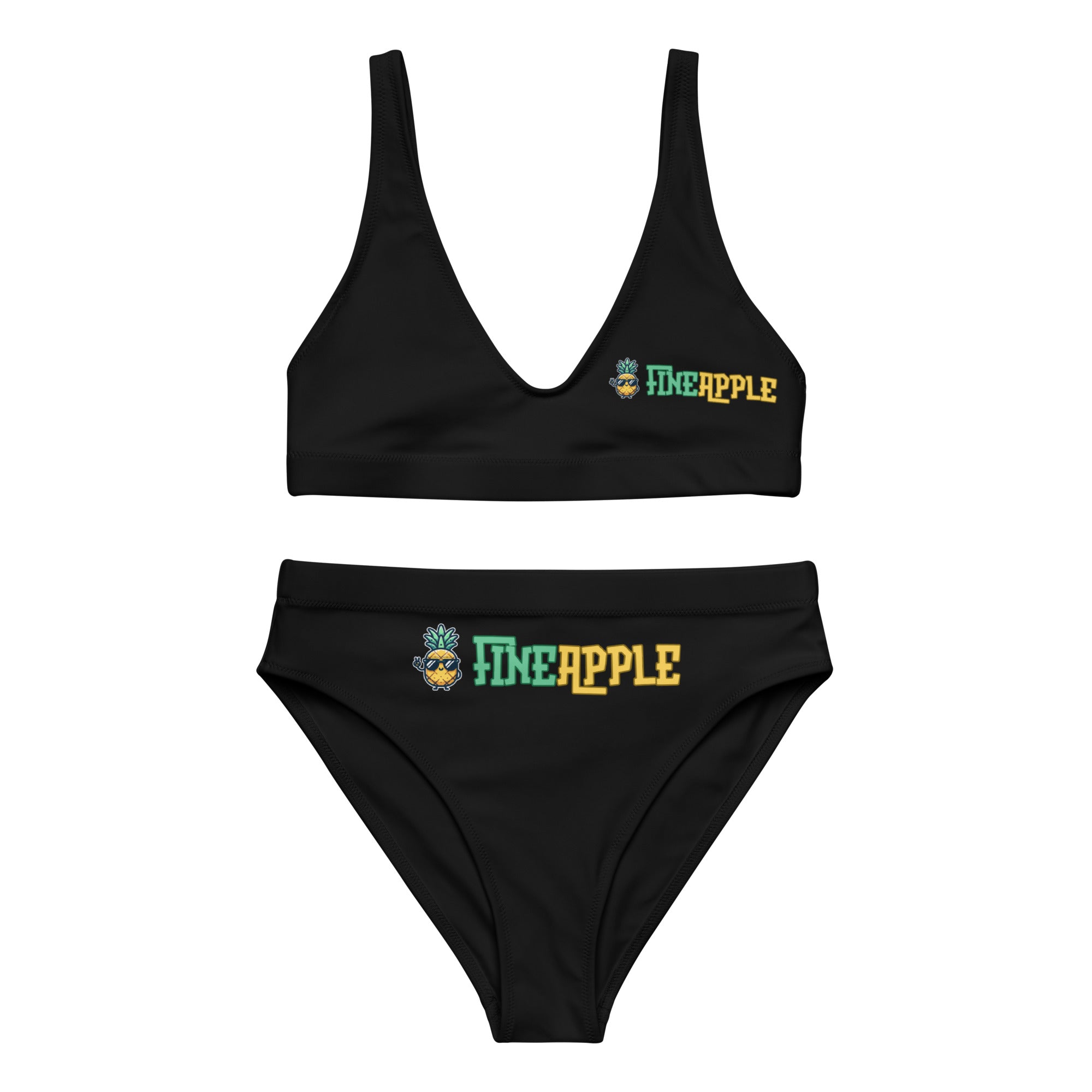 Recycled high-waisted bikini