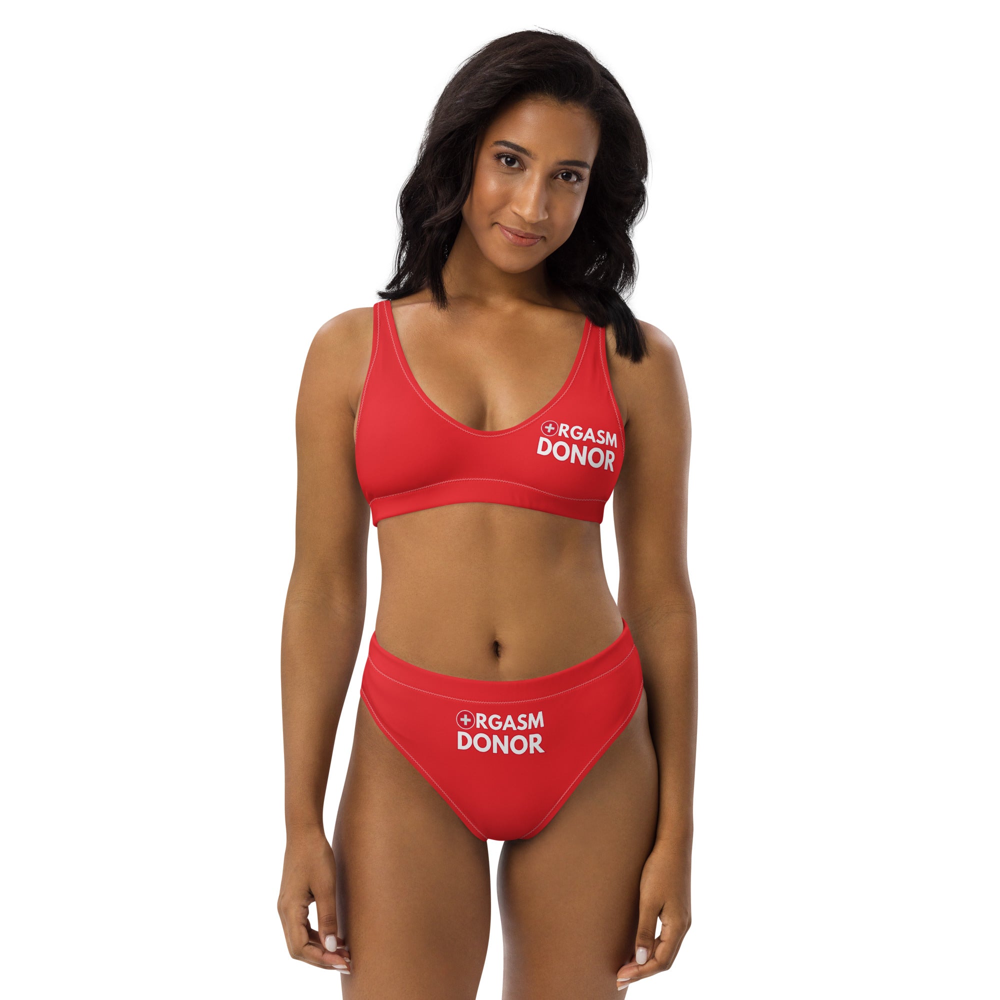 Orgasm donor - Recycled high-waisted bikini