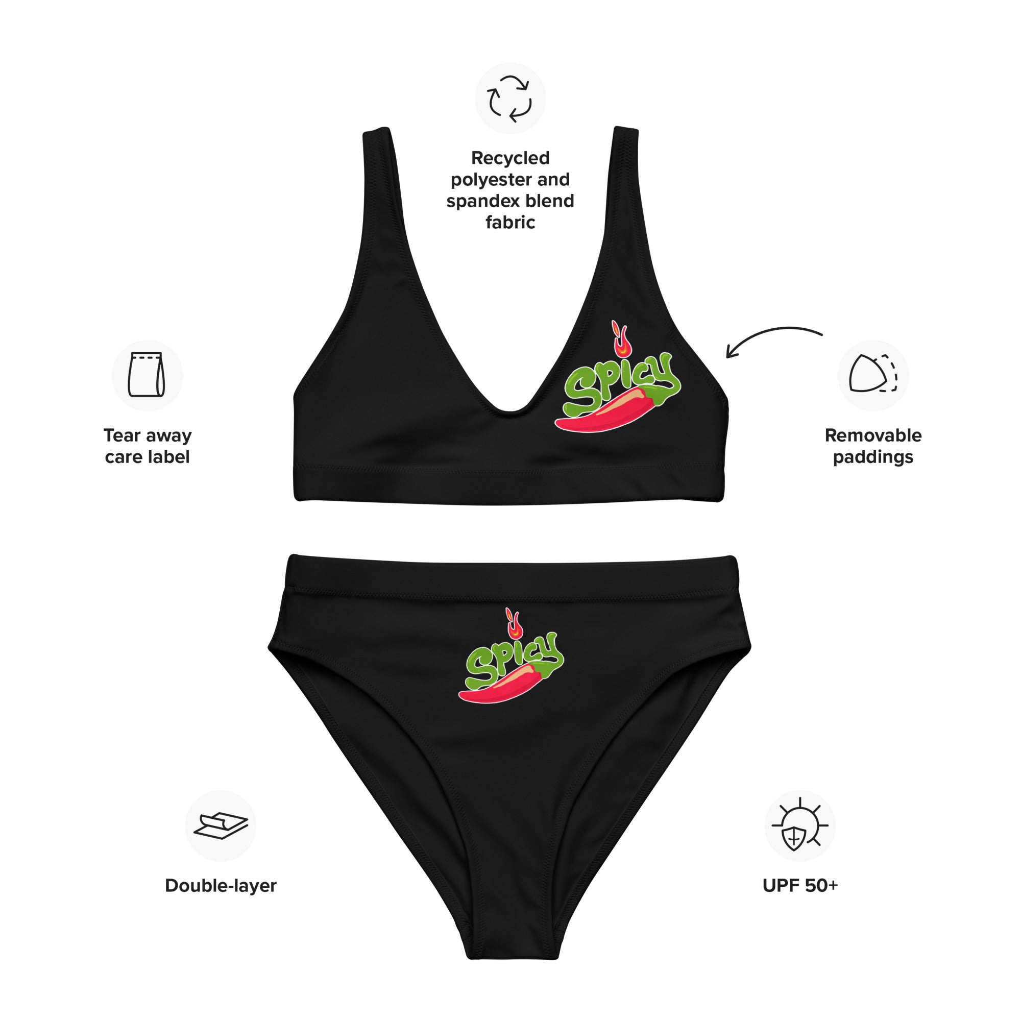 Spicy - Recycled high-waisted bikini