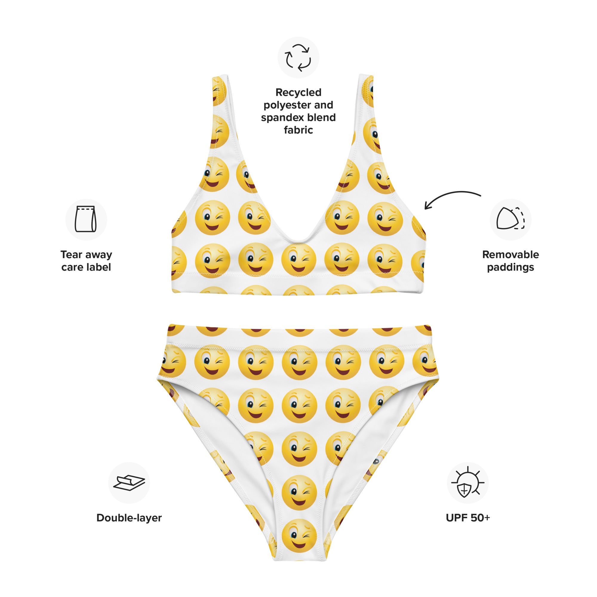 Wink - Recycled high-waisted bikini