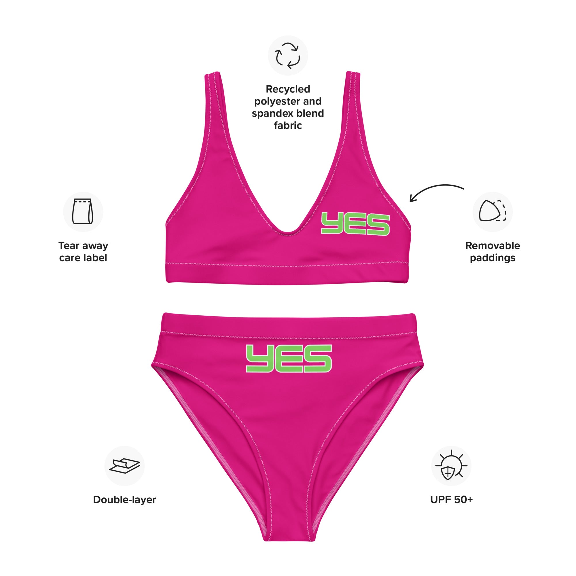 Yes - Recycled high-waisted bikini
