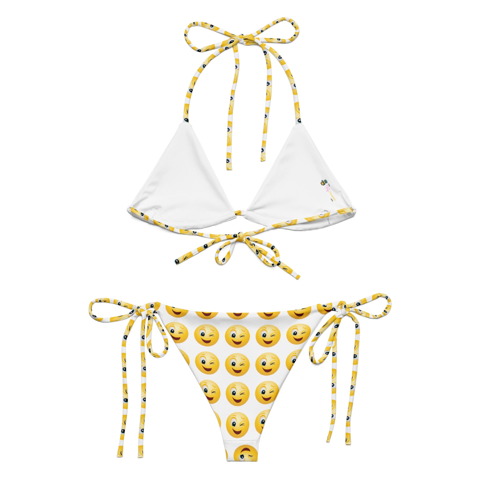 Wink - All-over print recycled string bikini