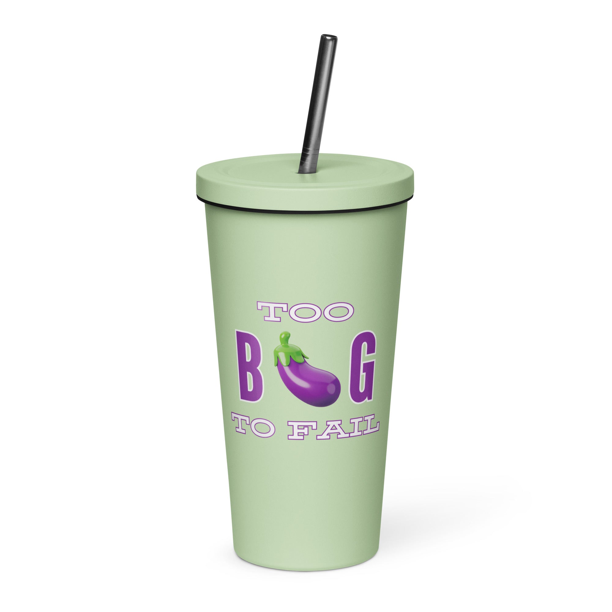 Too big - Insulated tumbler with a straw