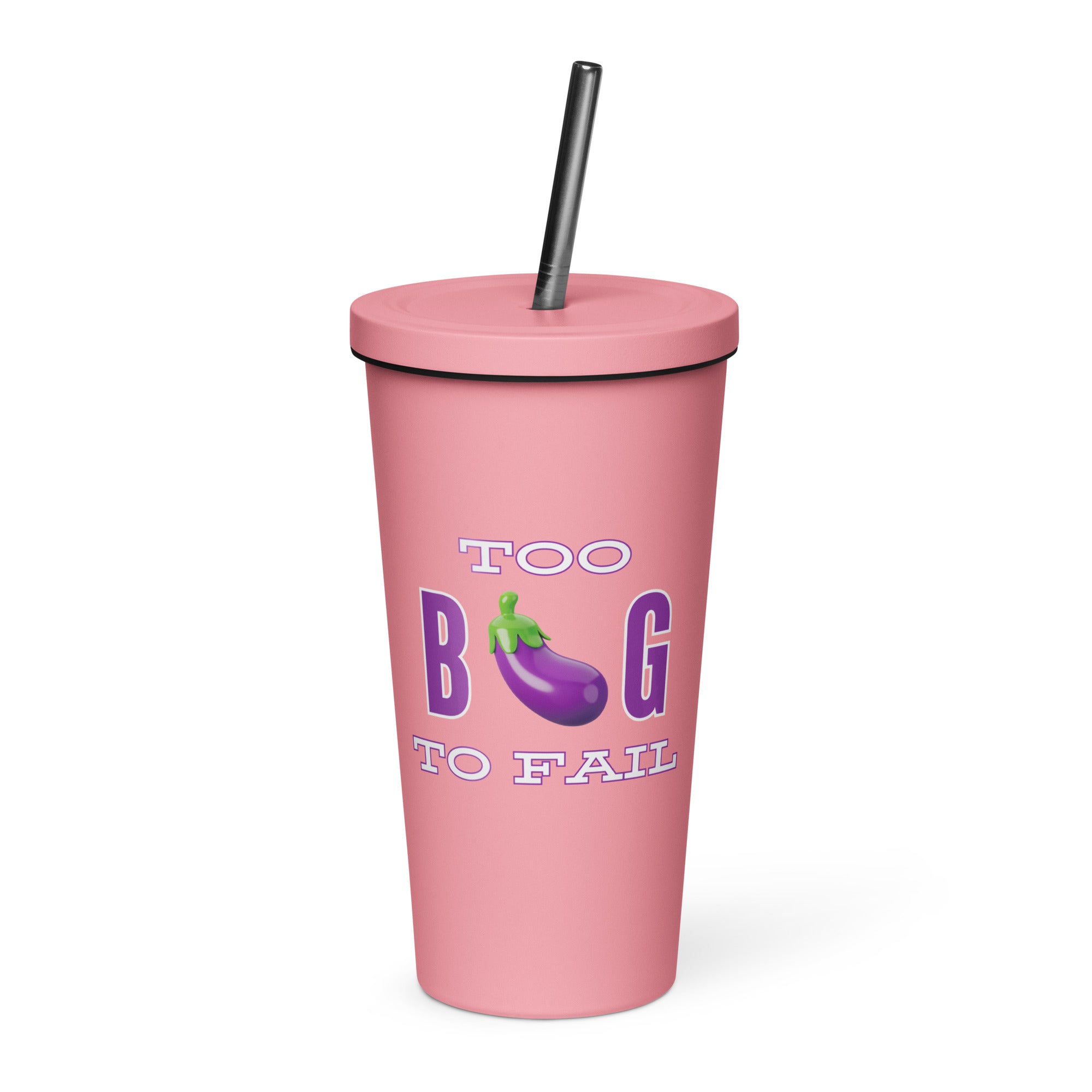 Too big - Insulated tumbler with a straw