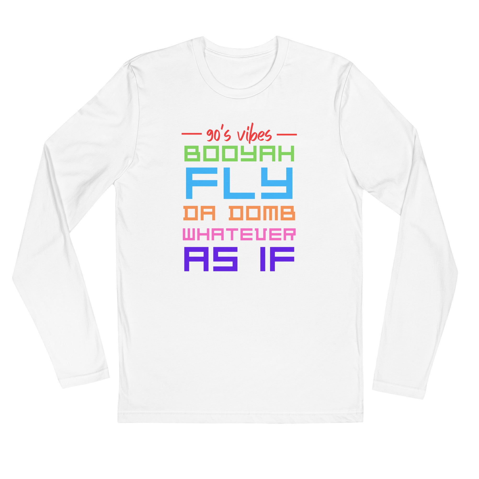 90's - Long Sleeve Fitted Crew