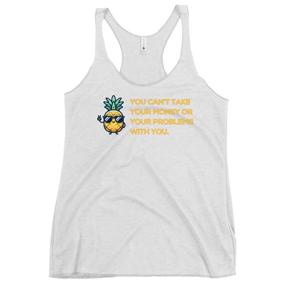 Flirt Money or Problems - Women's Racerback Tank