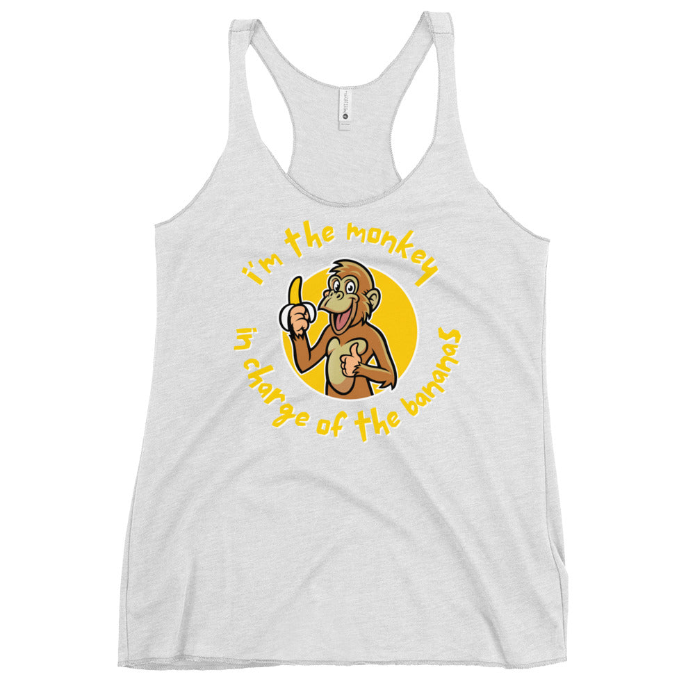 Monkey in Charge - Women's Racerback Tank