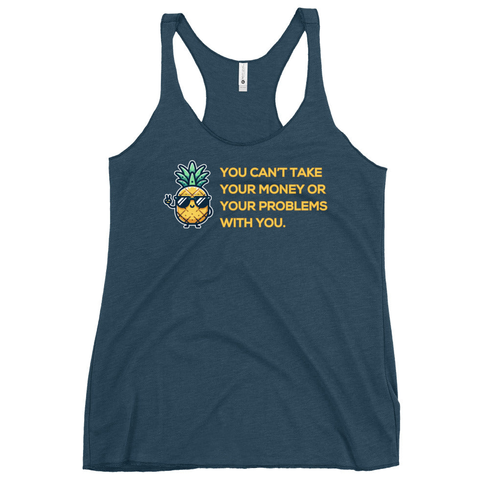 Flirt Money or Problems - Women's Racerback Tank