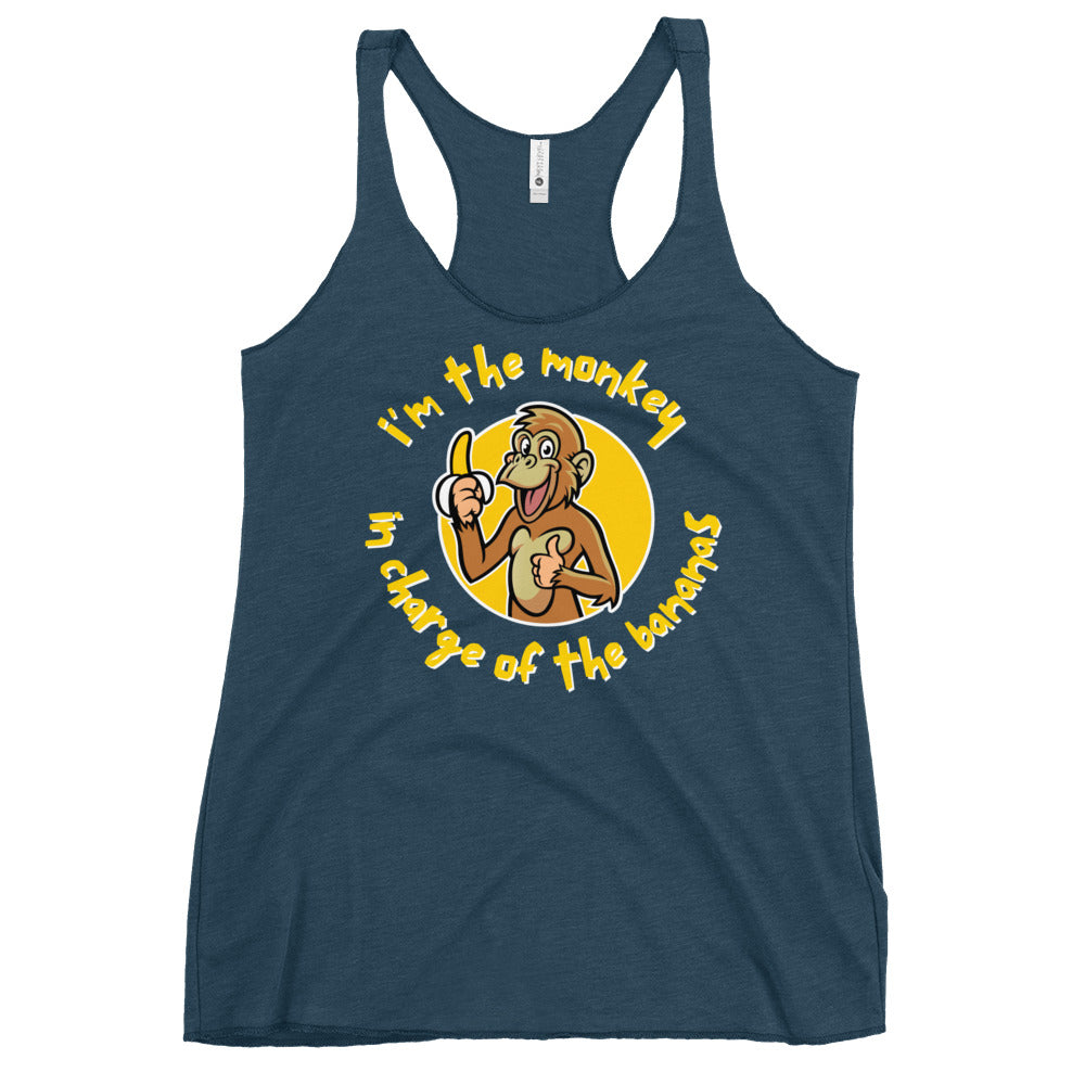 Monkey in Charge - Women's Racerback Tank