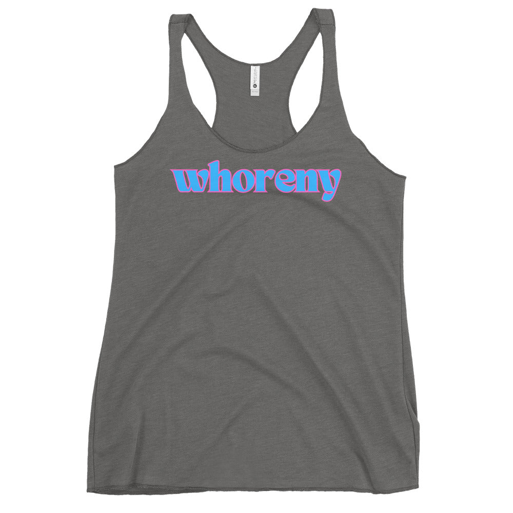 Whoreny - Women's Racerback Tank