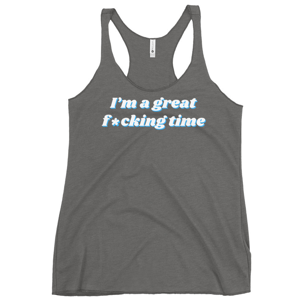 Great time - Women's Racerback Tank