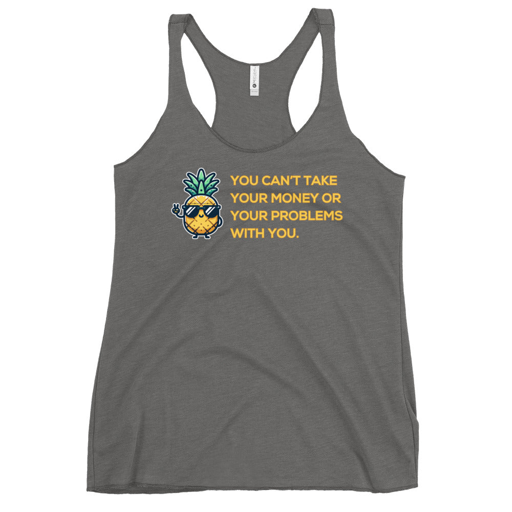 Flirt Money or Problems - Women's Racerback Tank