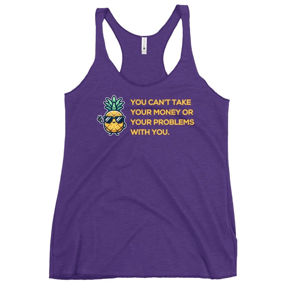 Flirt Money or Problems - Women's Racerback Tank