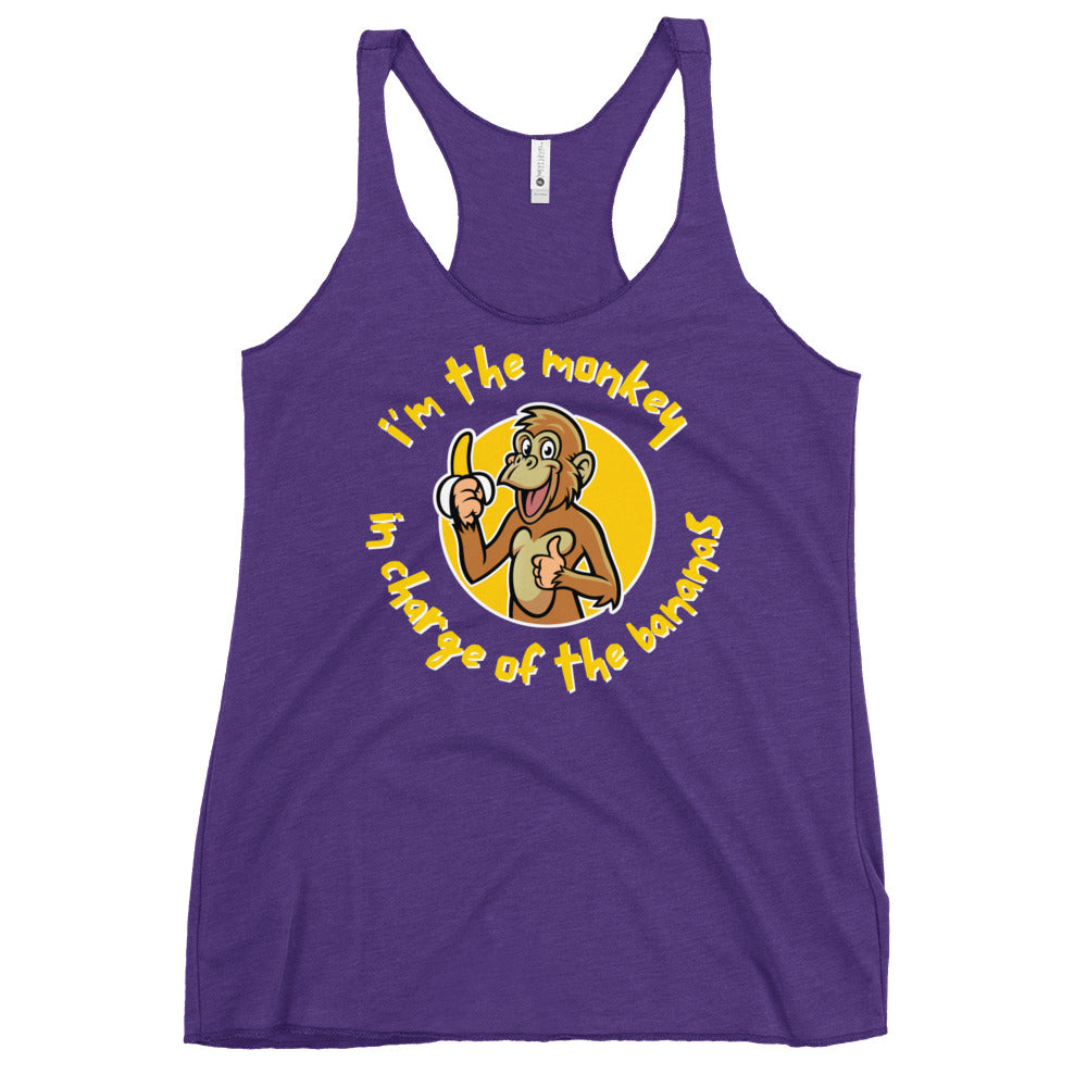 Monkey in Charge - Women's Racerback Tank