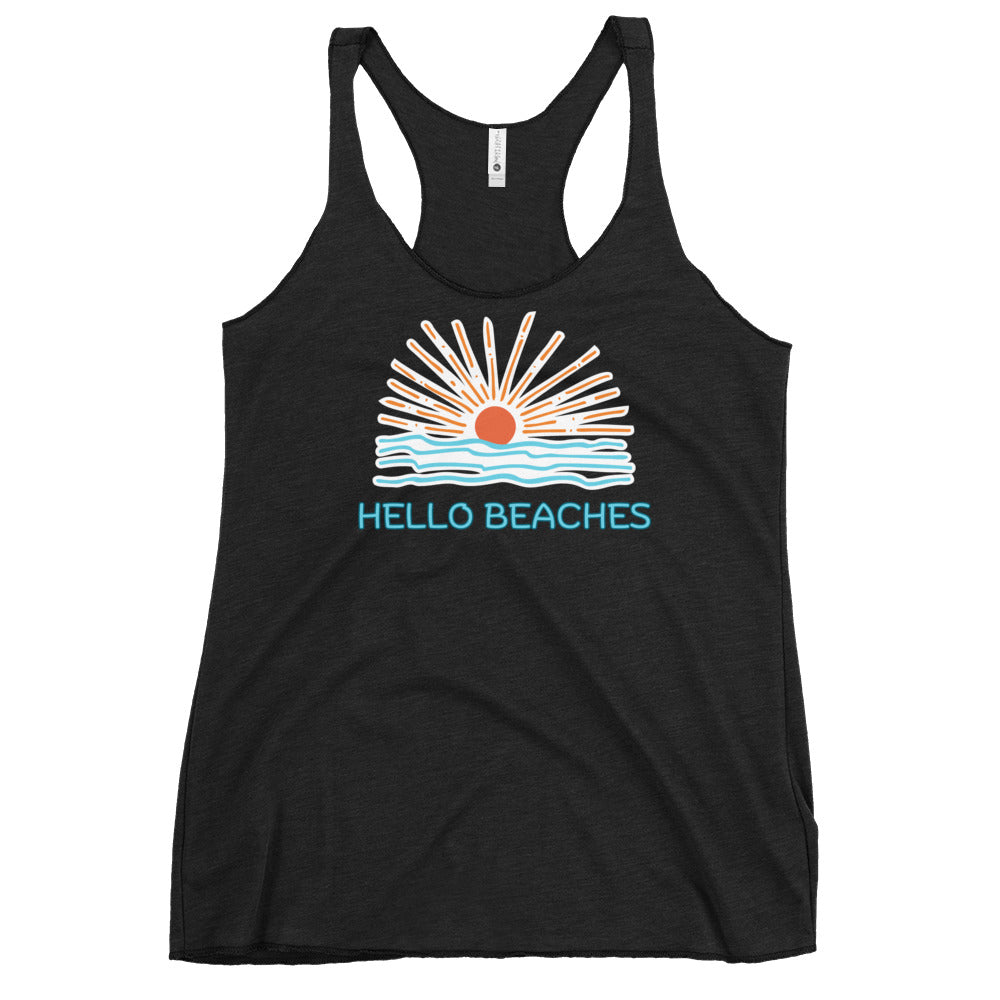 Hello beaches - Women's Racerback Tank