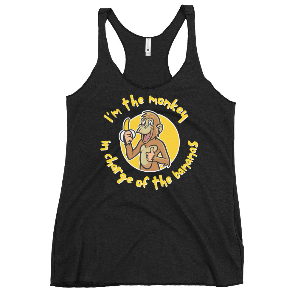Monkey in Charge - Women's Racerback Tank