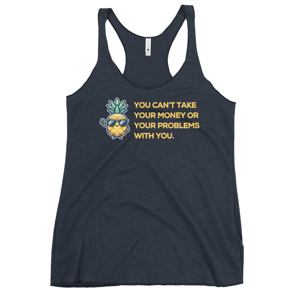 Flirt Money or Problems - Women's Racerback Tank