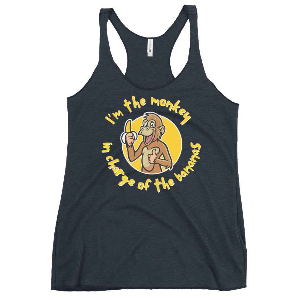 Monkey in Charge - Women's Racerback Tank