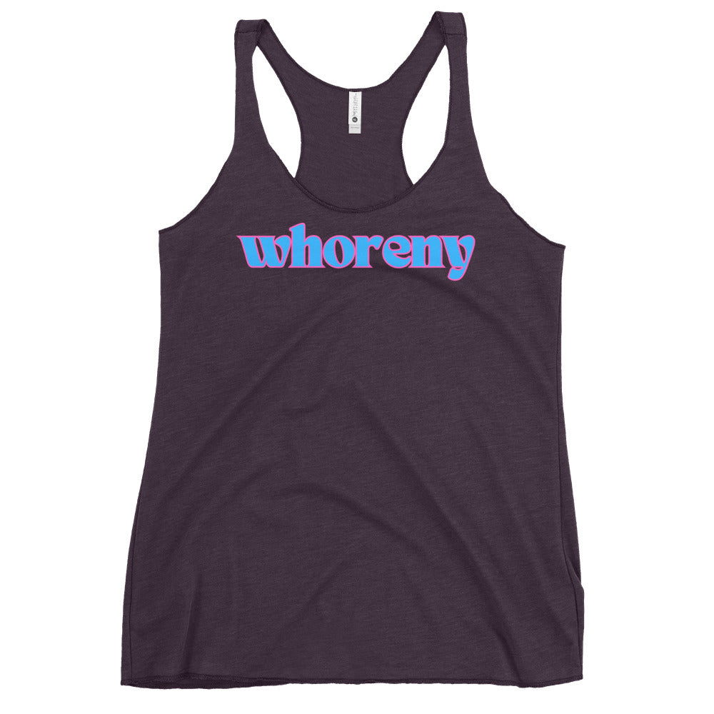 Whoreny - Women's Racerback Tank