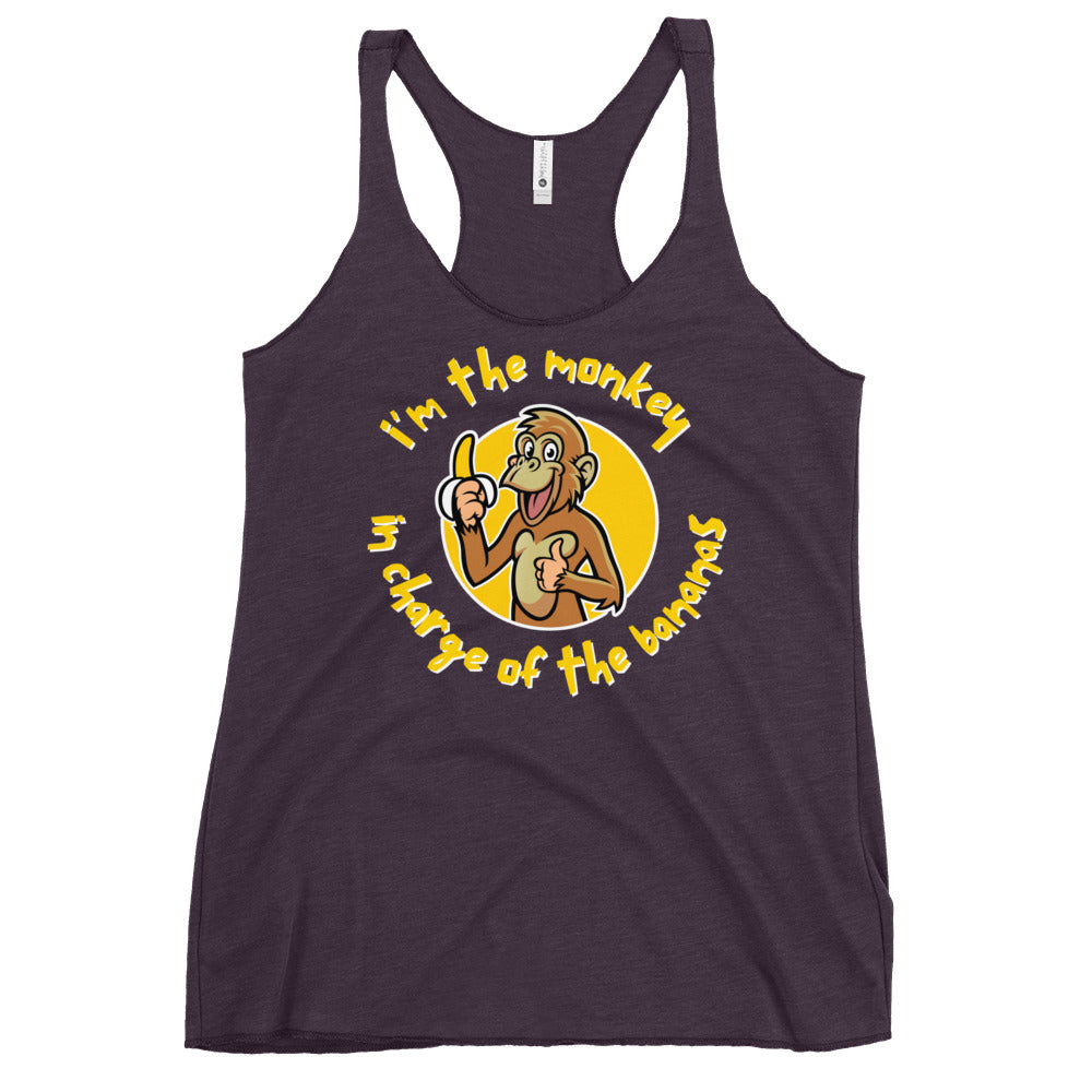 Monkey in Charge - Women's Racerback Tank