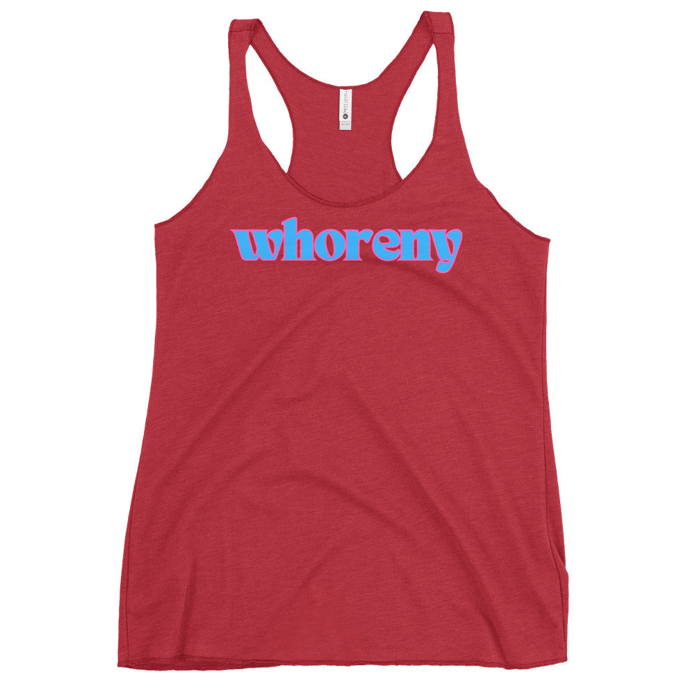 Whoreny - Women's Racerback Tank