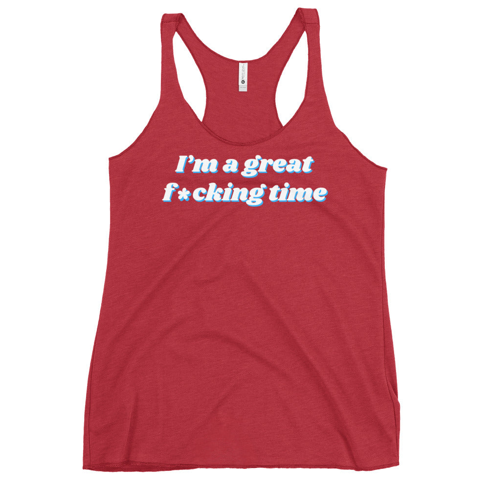 Great time - Women's Racerback Tank