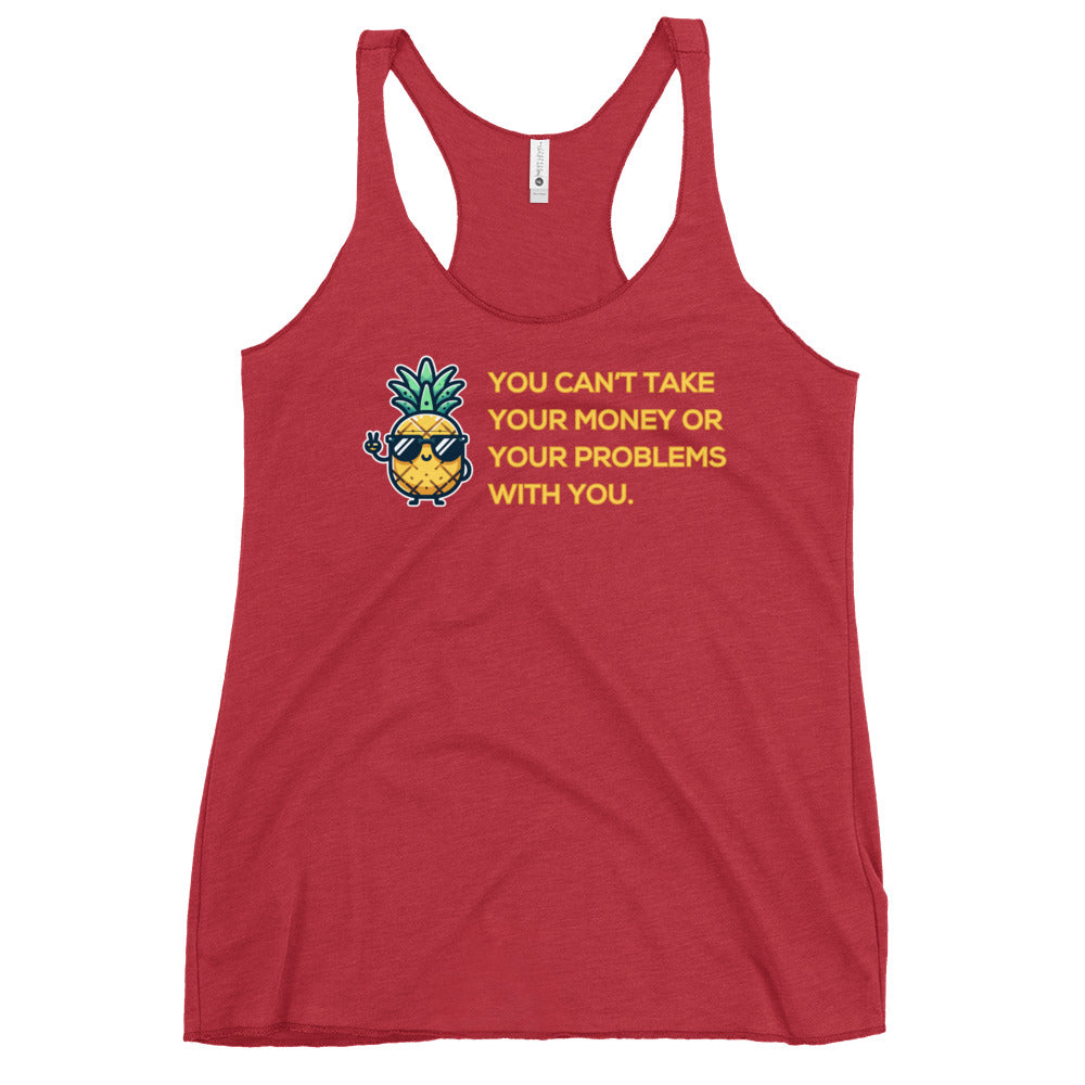 Flirt Money or Problems - Women's Racerback Tank