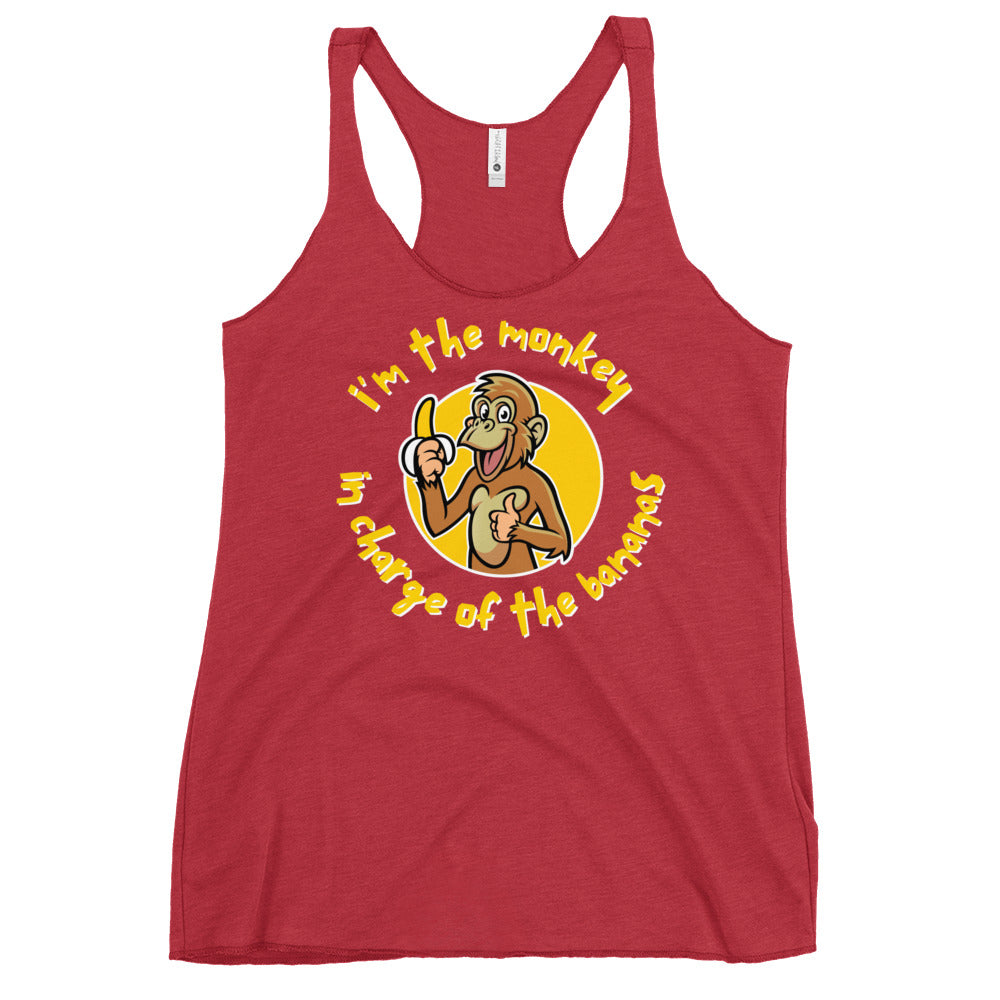 Monkey in Charge - Women's Racerback Tank