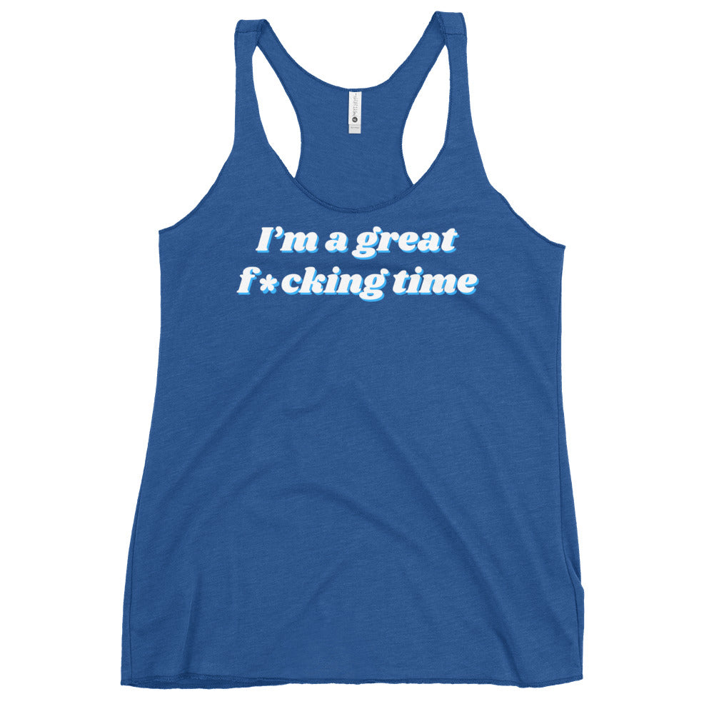 Great time - Women's Racerback Tank