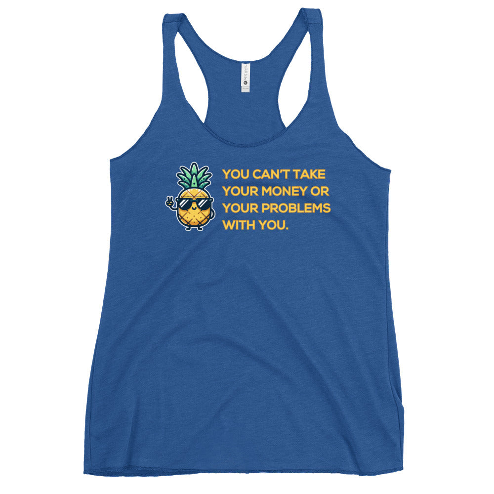 Flirt Money or Problems - Women's Racerback Tank