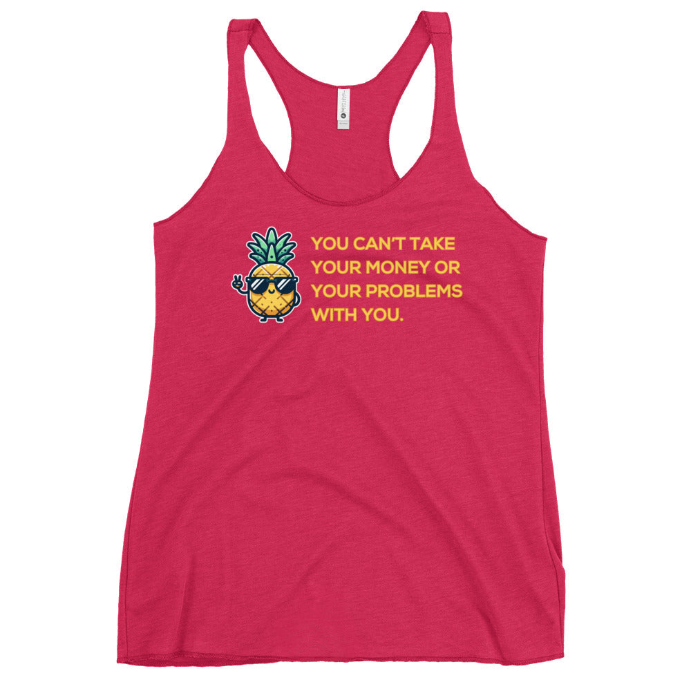 Flirt Money or Problems - Women's Racerback Tank