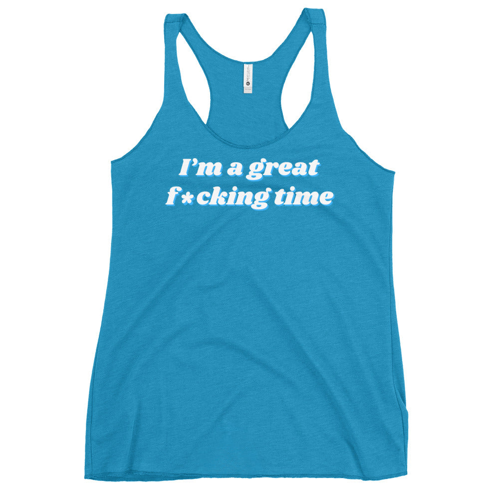 Great time - Women's Racerback Tank