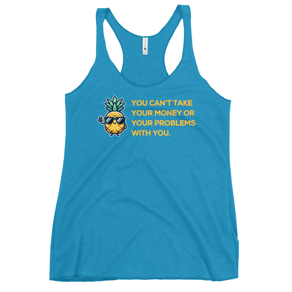 Flirt Money or Problems - Women's Racerback Tank