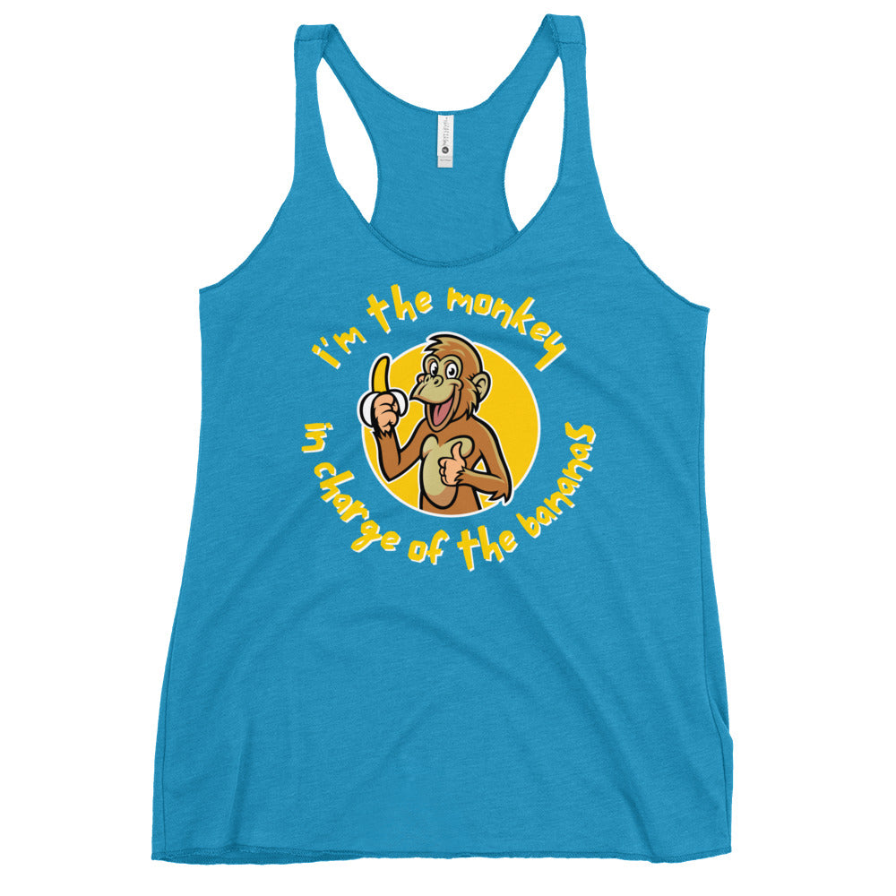 Monkey in Charge - Women's Racerback Tank